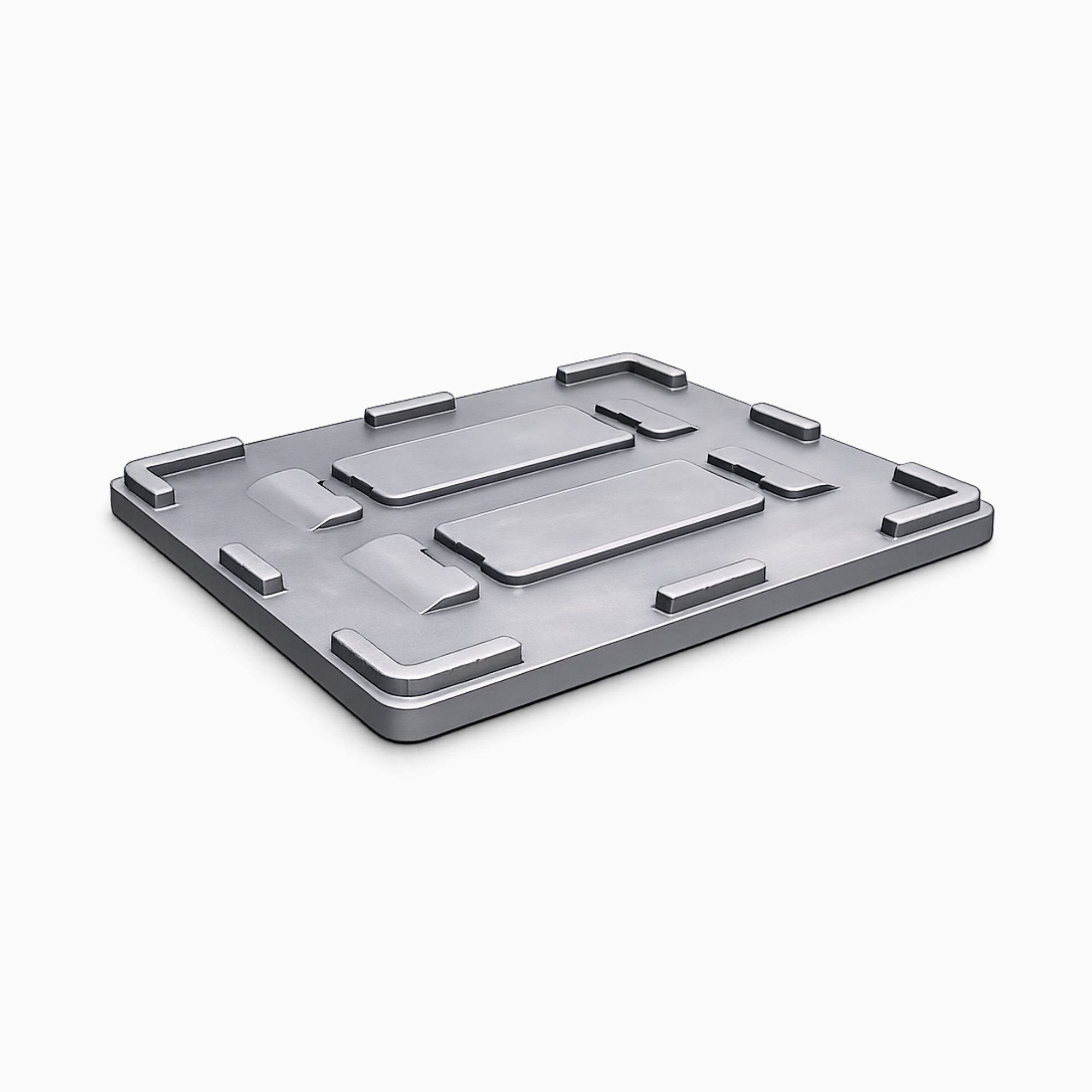Heavy Duty Plastic Pallet Box Lid | Grey