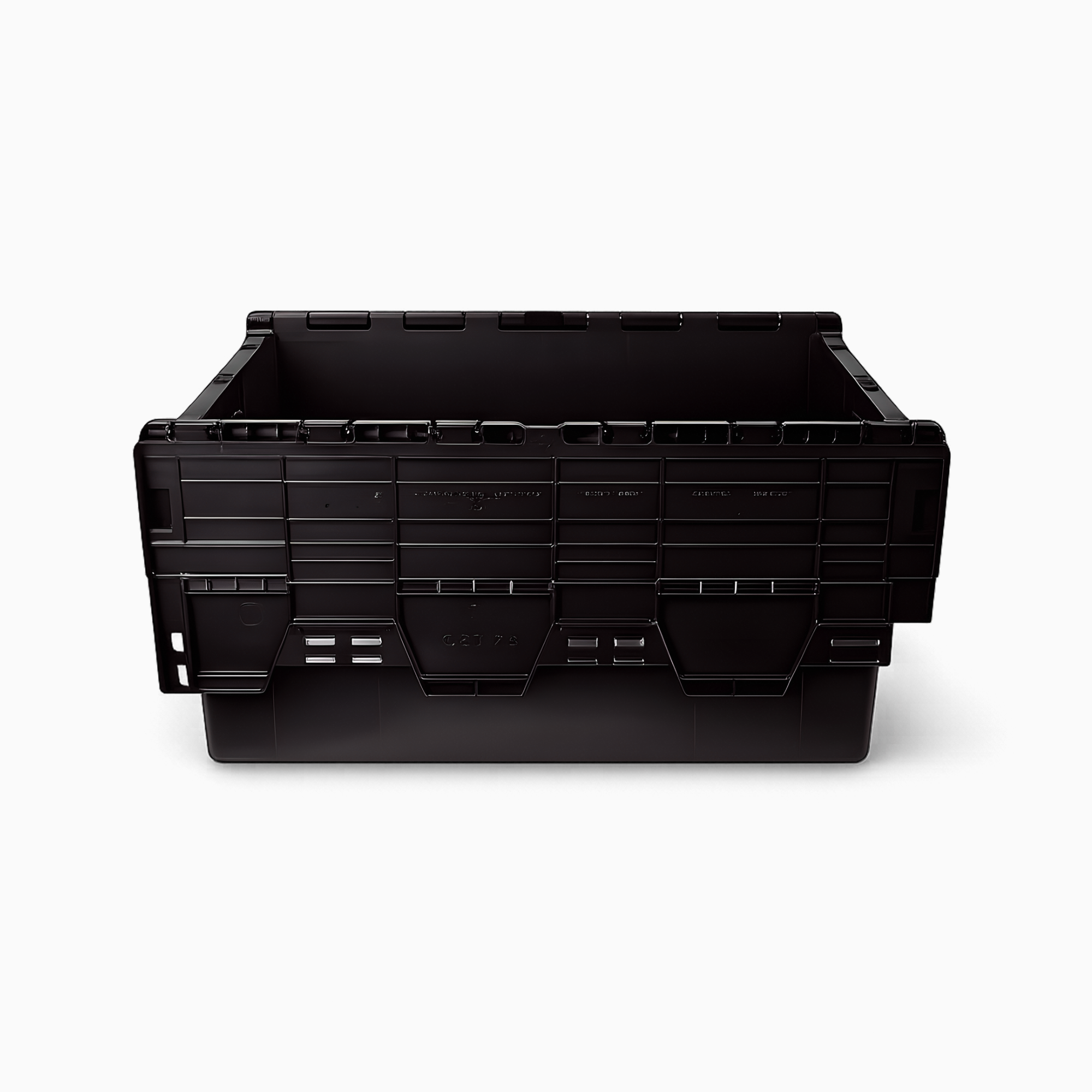 52L Attached Lid Tote Box