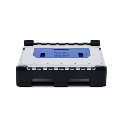 Heavy Duty Collapsible Plastic Pallet Box | Twin Drop Door