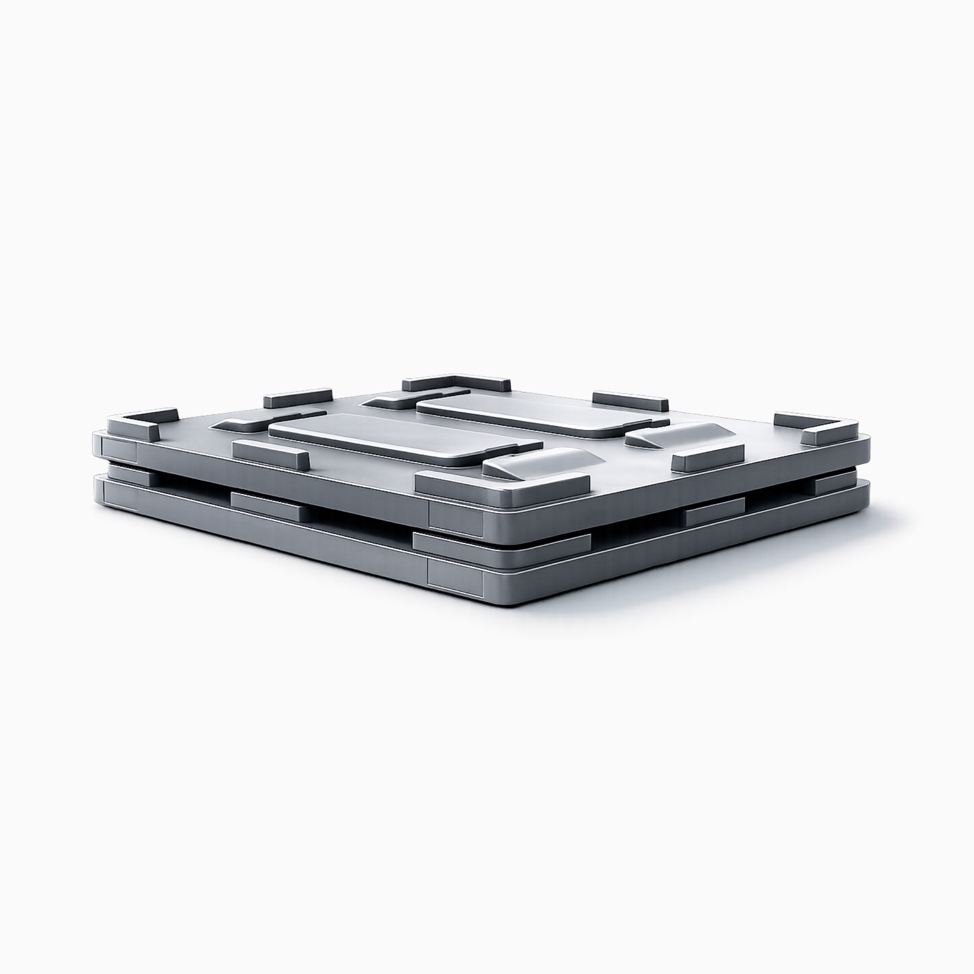 Heavy Duty Plastic Pallet Box Lid | Grey