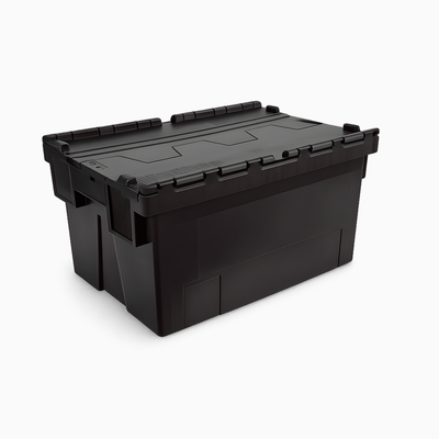 52L Attached Lid Tote Box