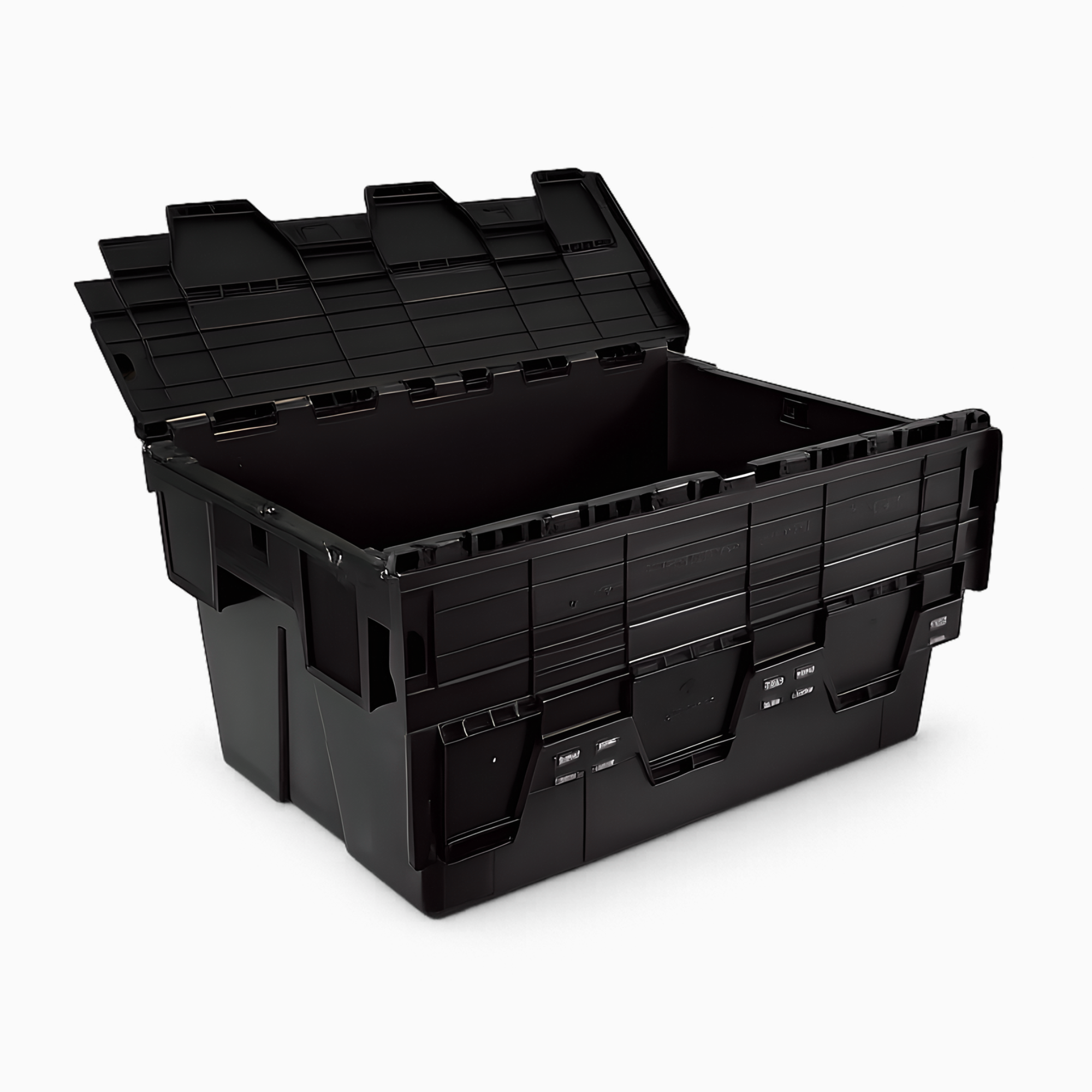 52L Attached Lid Tote Box