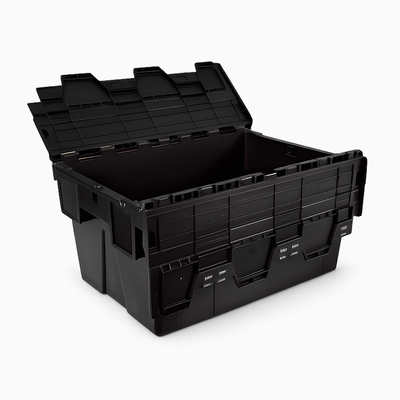 52L Attached Lid Tote Box