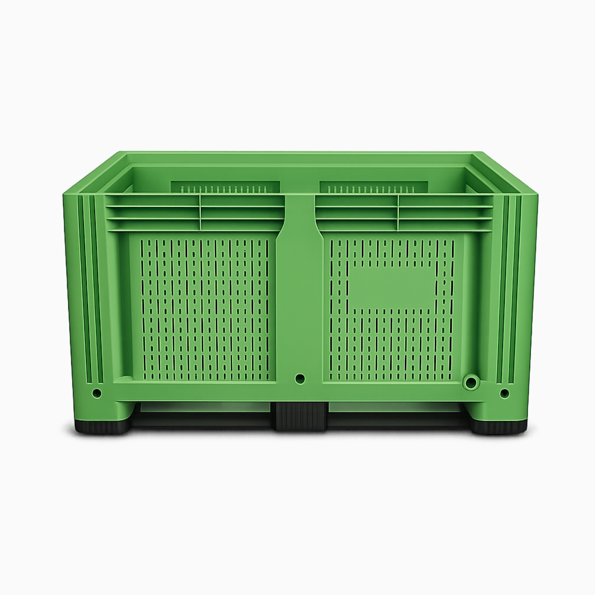 Green Vented Pallet Box